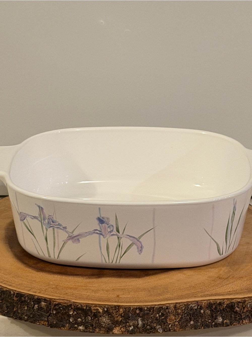 Vintage Corning Ware Shadow Iris A-2-B 2 Liter Square Casserole Dish